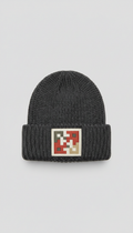 Knit Beanie With Logo Patch